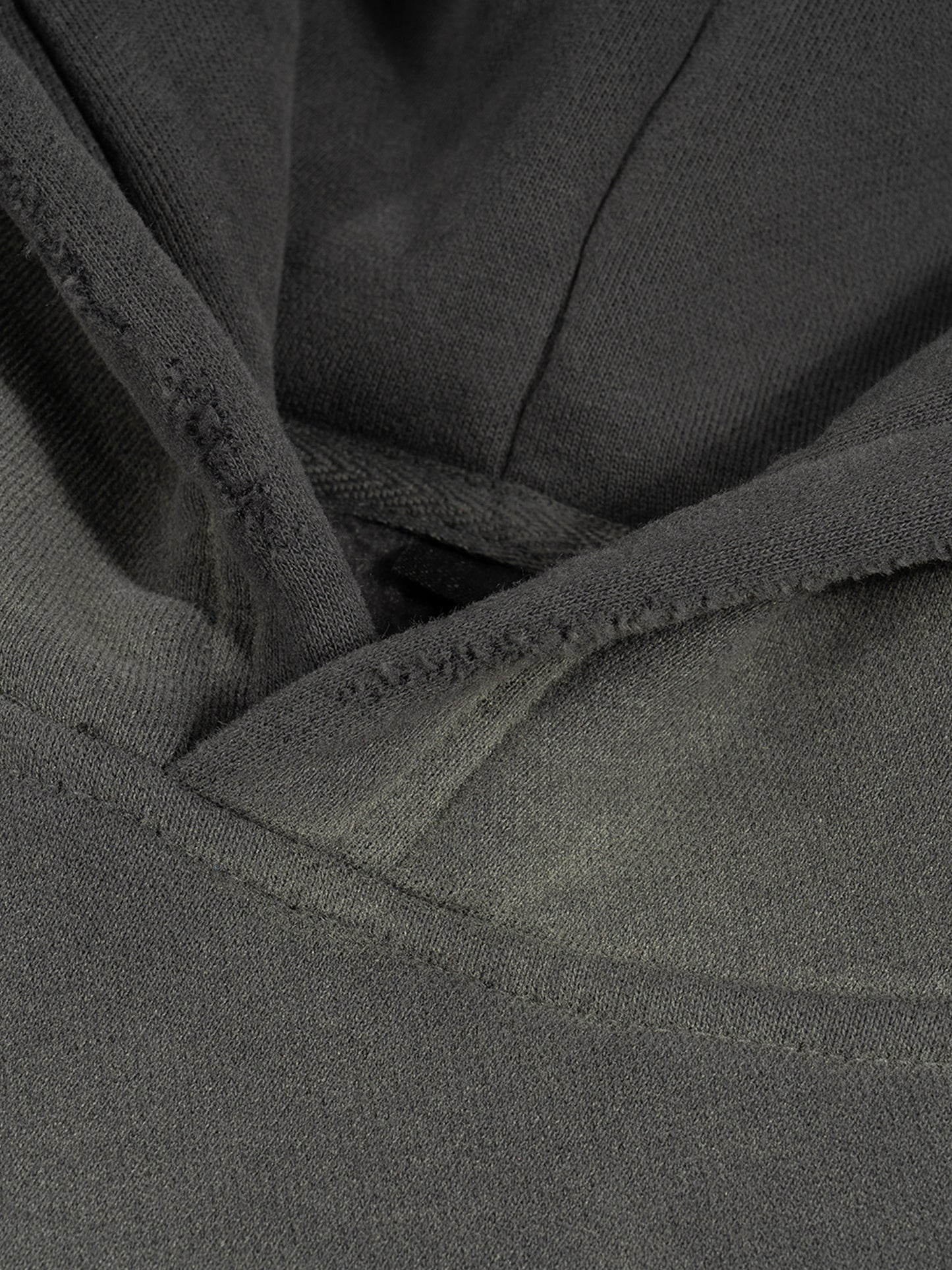 TRUST FAITH - Frayed Sunfade Boxy Fleece Hoodie