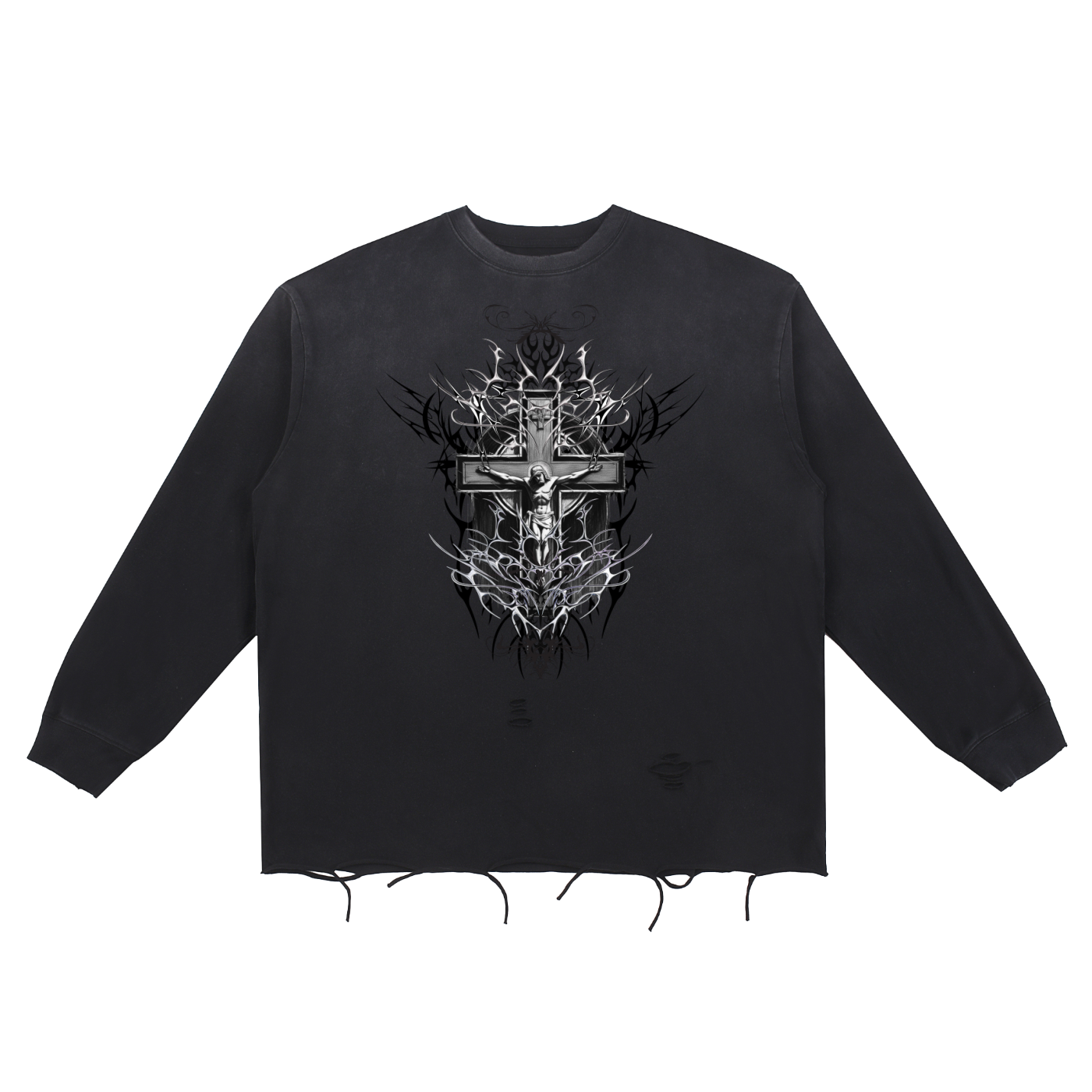 THRASHER KING (RAW EDGE LONG SLEEVE)