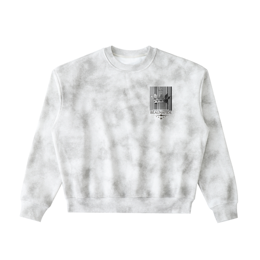 LIGHT IN DAY (V1) Dirty Washed Boxy Fleeced Sweatshirt