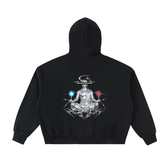 BNF - GODFIDENCE Full-Zip Boxy Hoodie